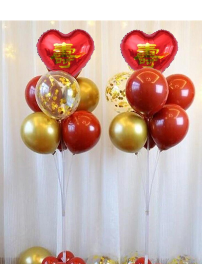 Customised Helium Balloon Column (13pcs) (1 pair) Singapore